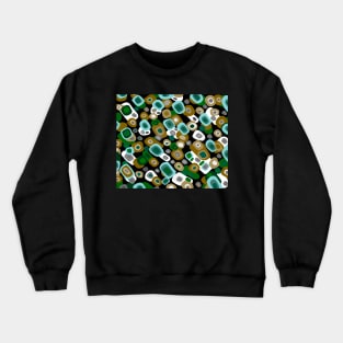 Terrazzo Green Seamless Crewneck Sweatshirt